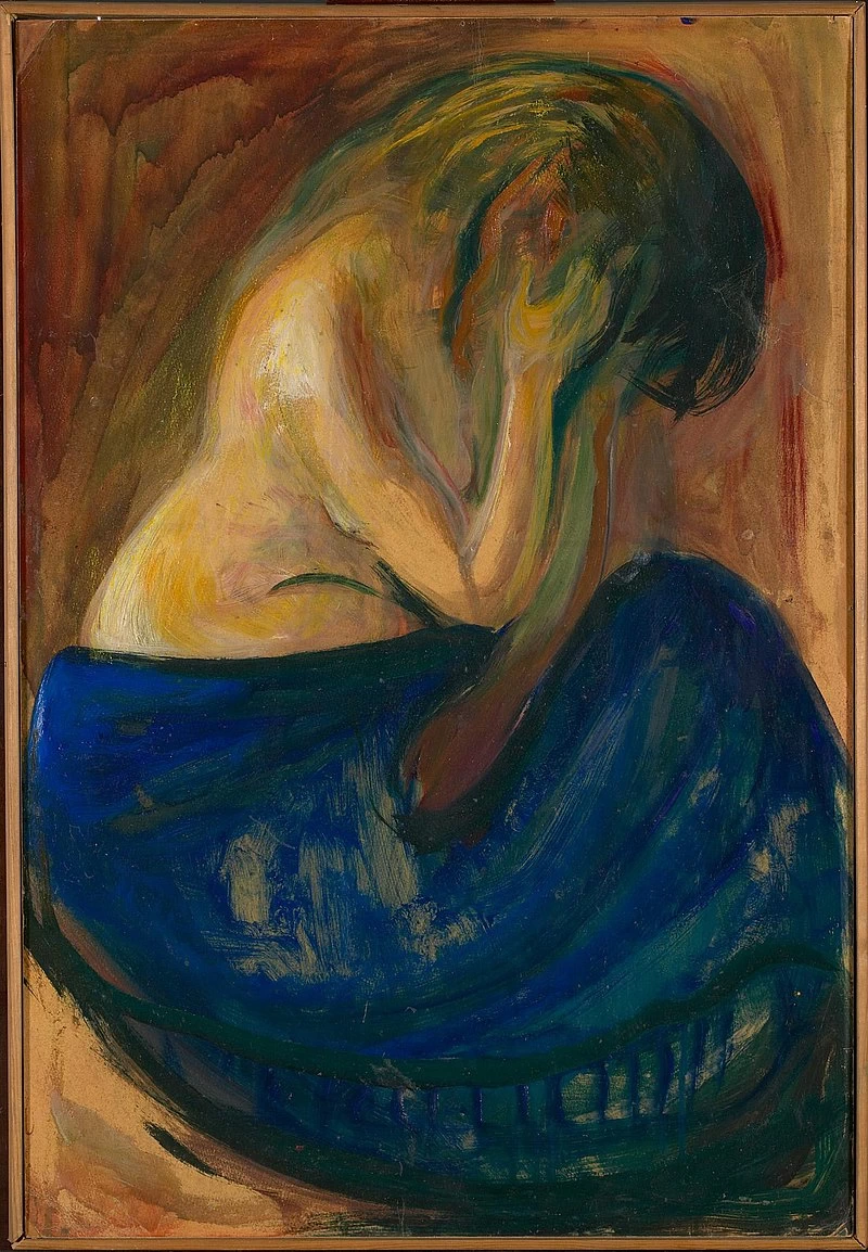 Mezzo nudo in una gonna blu - Munch Museum, 1898